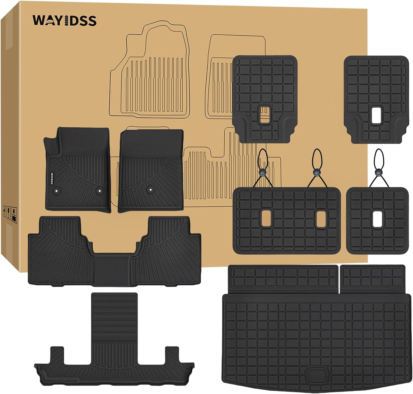 Custom Fit Floor Mats for 2025 Cadillac Escalade IQ - Black