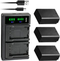Kastar 3-Pack Battery and LTD2 USB Charger Replacement for Nikon Z 30
