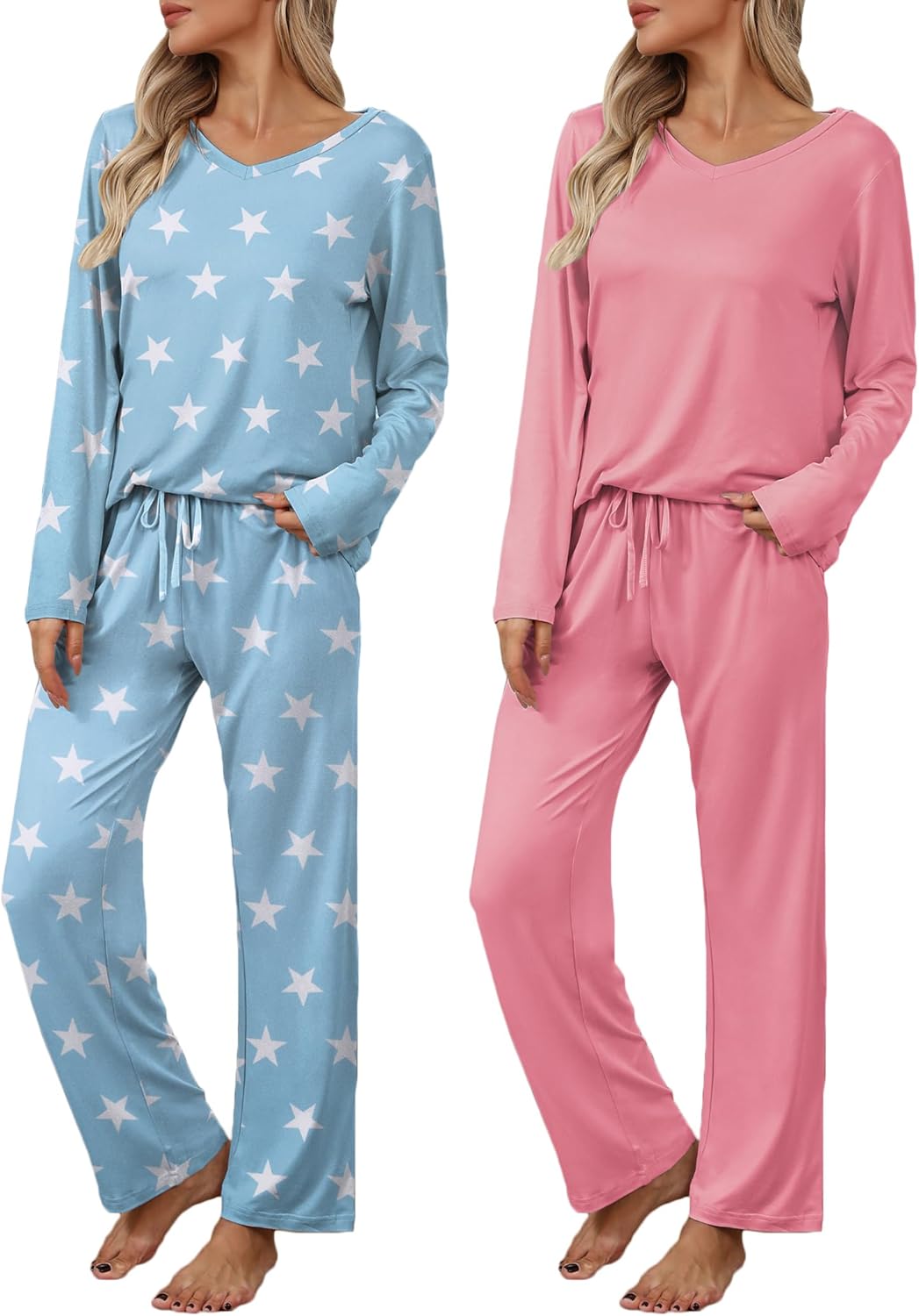 Ekouaer Womens 2 Pack Pajama Set for Ultimate Comfort and Style