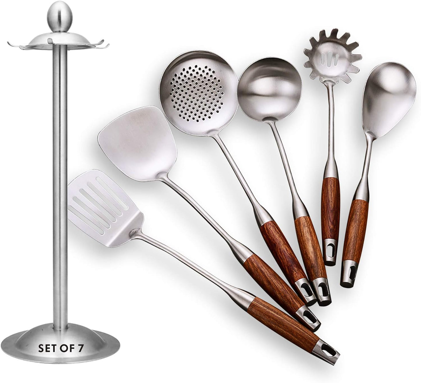 Cooking Utensils Set, 7pcs Stainless Steel Kitchen Tools