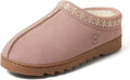 Dearfoams Suede Indoor Outdoor Doreen Clog - Plush Memory Foam Comfort