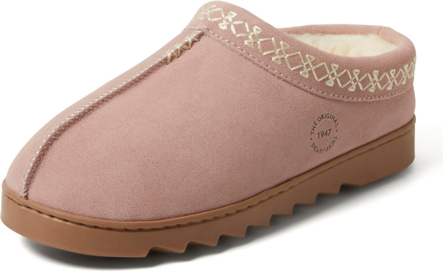 Dearfoams Suede Indoor Outdoor Doreen Clog for Ultimate Comfort