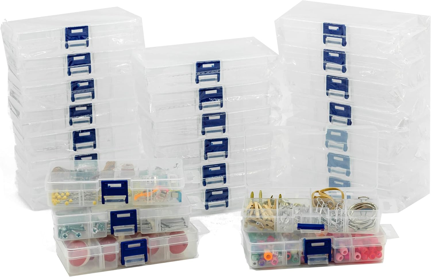 Element 115 25-Pack Small Plastic Storage Box for Beads, Tackle, Jewelry - Organize with Ease!