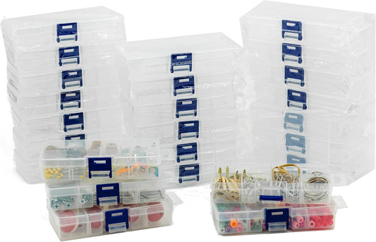 Element 115 25-Pack Small Plastic Storage Box for Beads, Tackle, Jewelry - Organize with Ease!