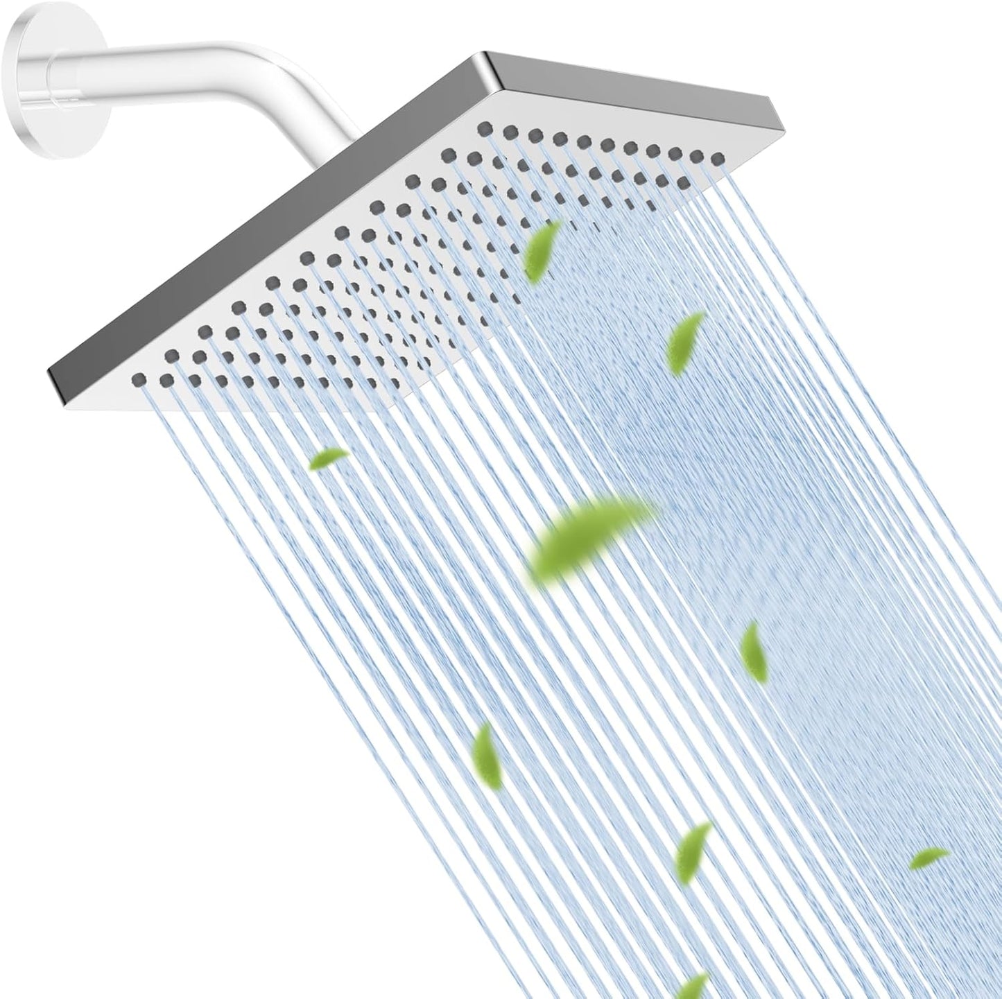 Hibbent 8 Inch High Pressure Rainfall Shower Head for Luxury