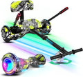 Scooter Seat Attachment Combo with Bluetooth LED Lights - Adjustable