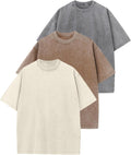 Oversized Washed T Shirts for Women Unisex Baggy Boyfriend Tees - Soft