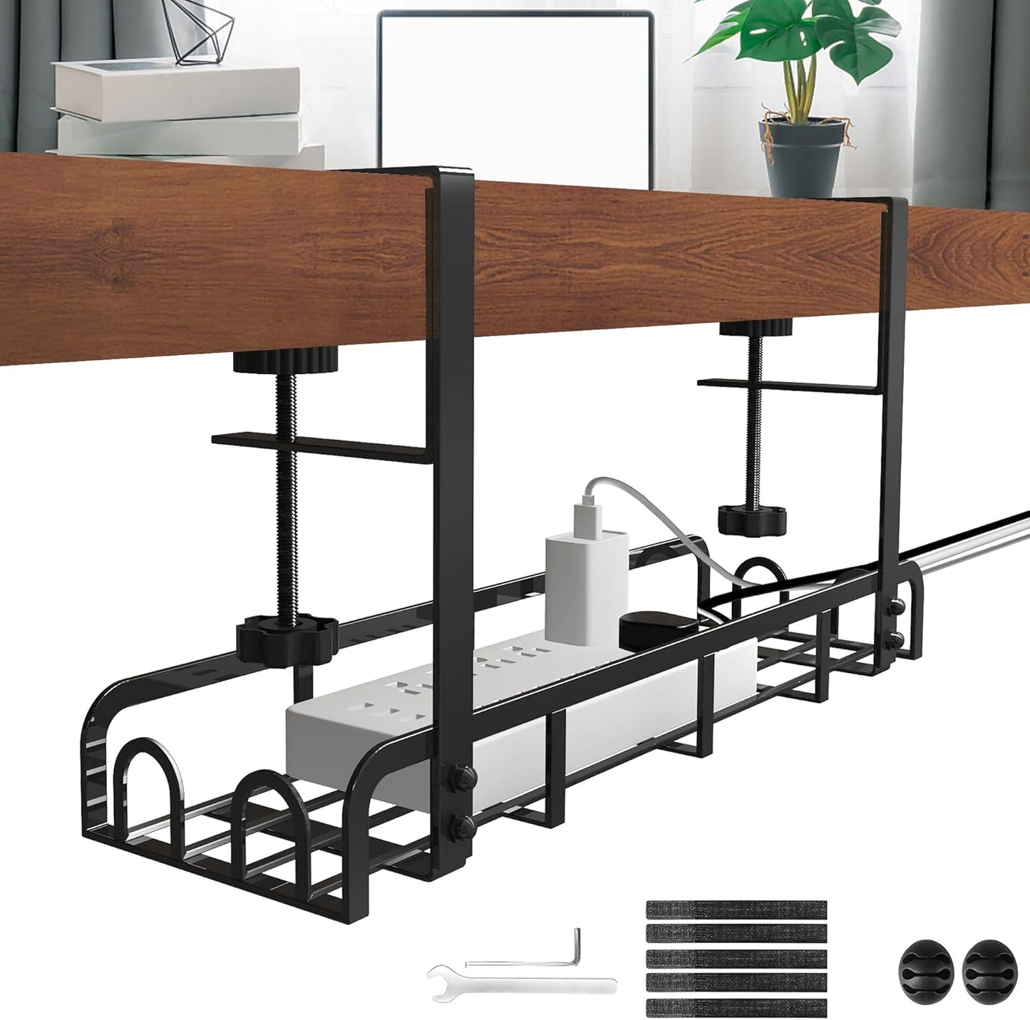 Clamp-On Cable Tray: Organize Wires Effortlessly!