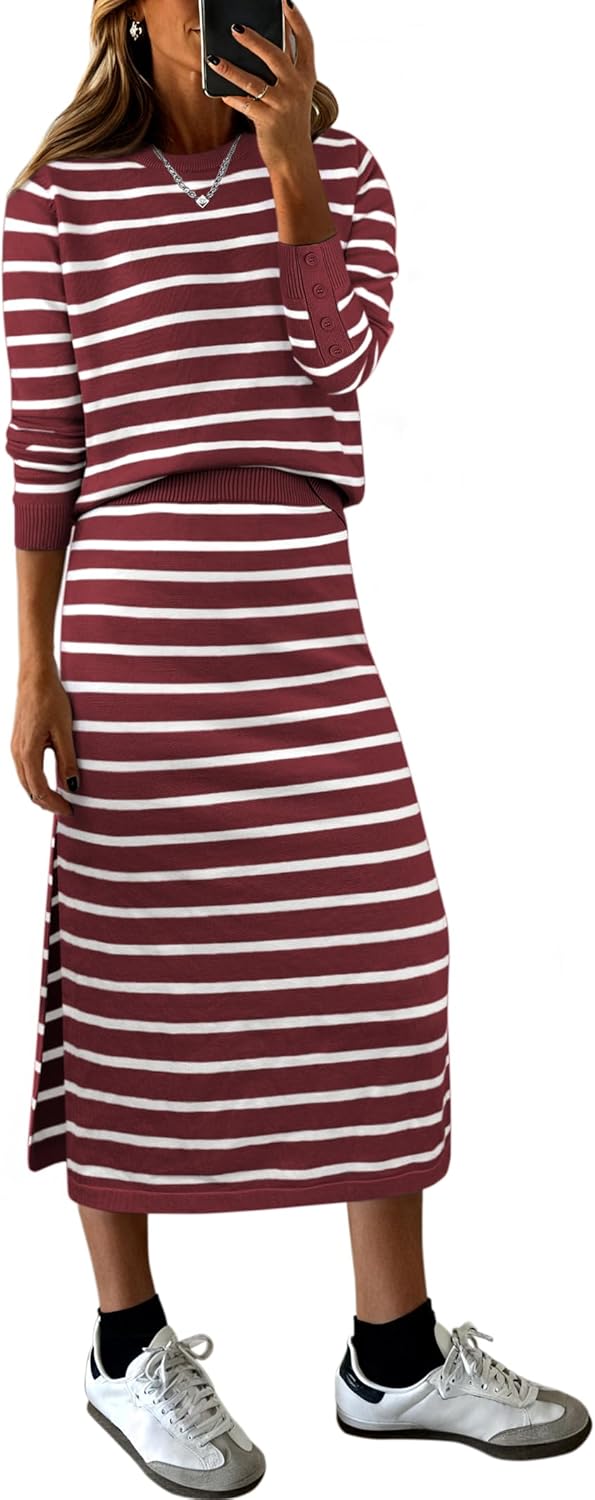 Stylish 2 Piece Skirt Sets for Women by ANRABESS - Fall Fashion