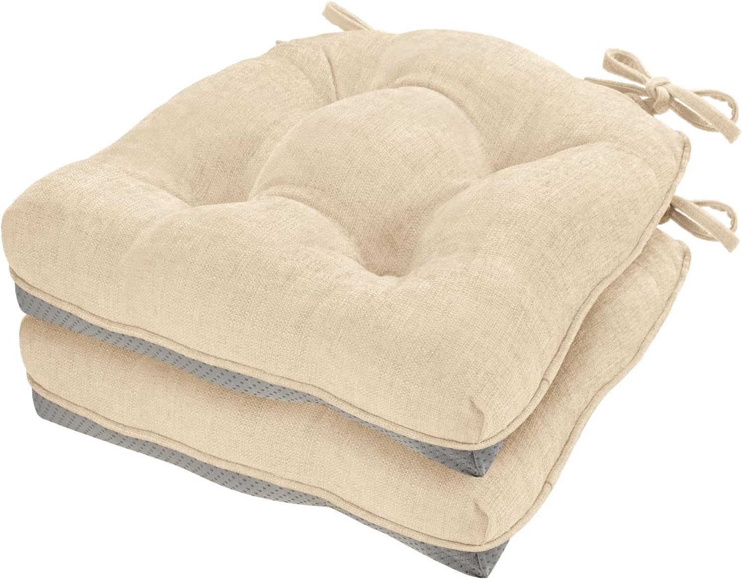 Cozyide Chair Cushions for Dining Chairs, Non-Slip Pads Pack of 2
