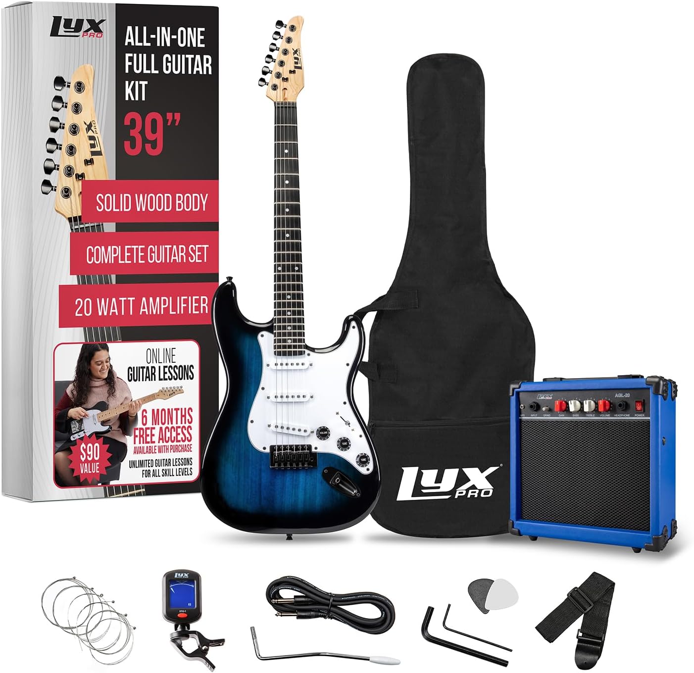 LyxPro 39 Electric Guitar Bundle - Amplify Your Sound