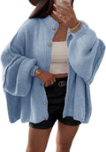 Saodimallsu Womens Oversized Cardigan Long Lantern Sleeve - Cozy