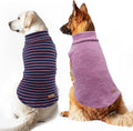 Dog Sweater Pullover 2Pack for Large Dogs - Warm Stretchy Turtleneck