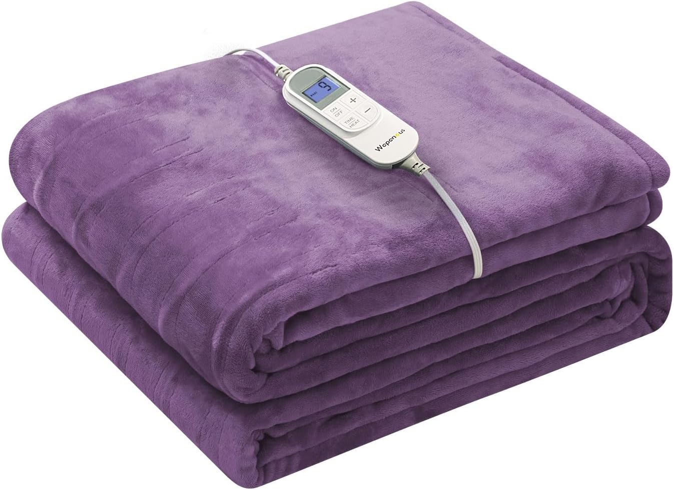 Wapaneus Electric Blanket 62x84 Flannel Heated Twin Size