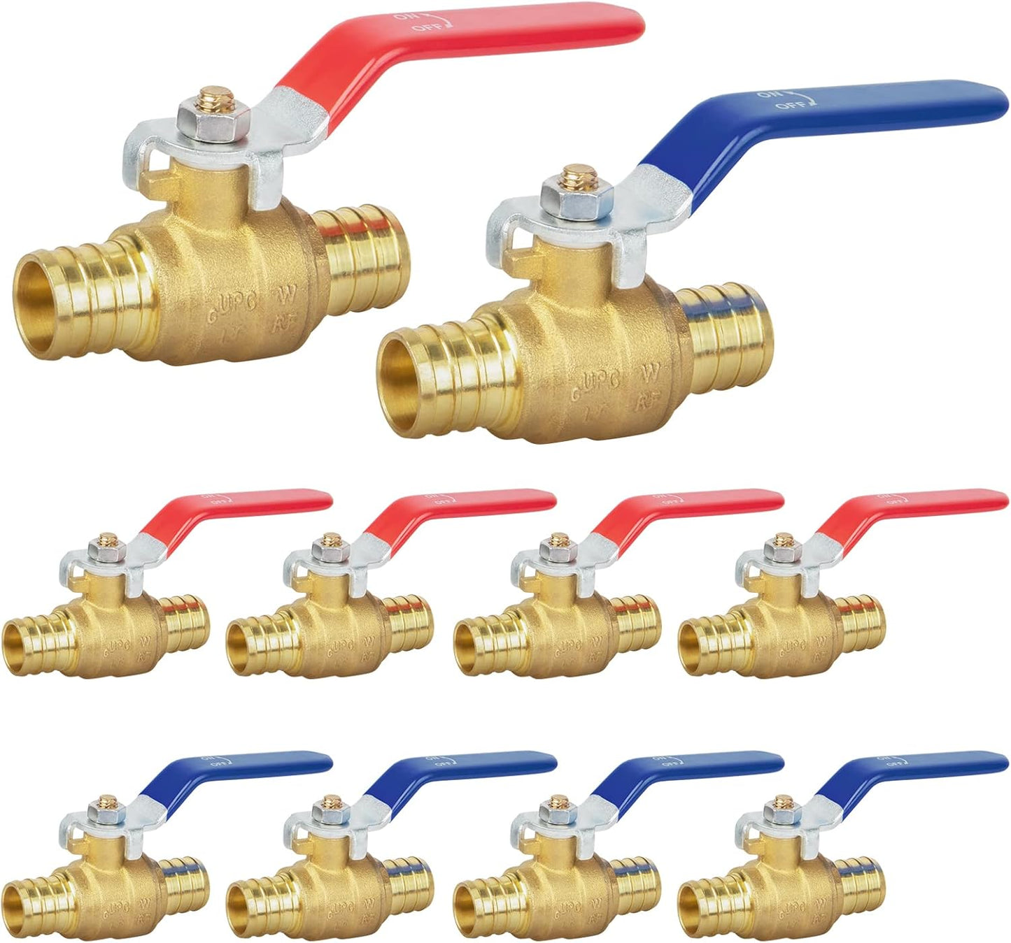 JUWO 3/4 Inch PEX Ball Valve for Hot and Cold Water