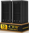 Floor Vent Covers 4x10 Floor Register 10 Pack - Heavy Duty Steel