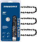 3-Pack 20 Inch Chainsaw Chain.325 Pitch.050 Gauge 78 Links - Value