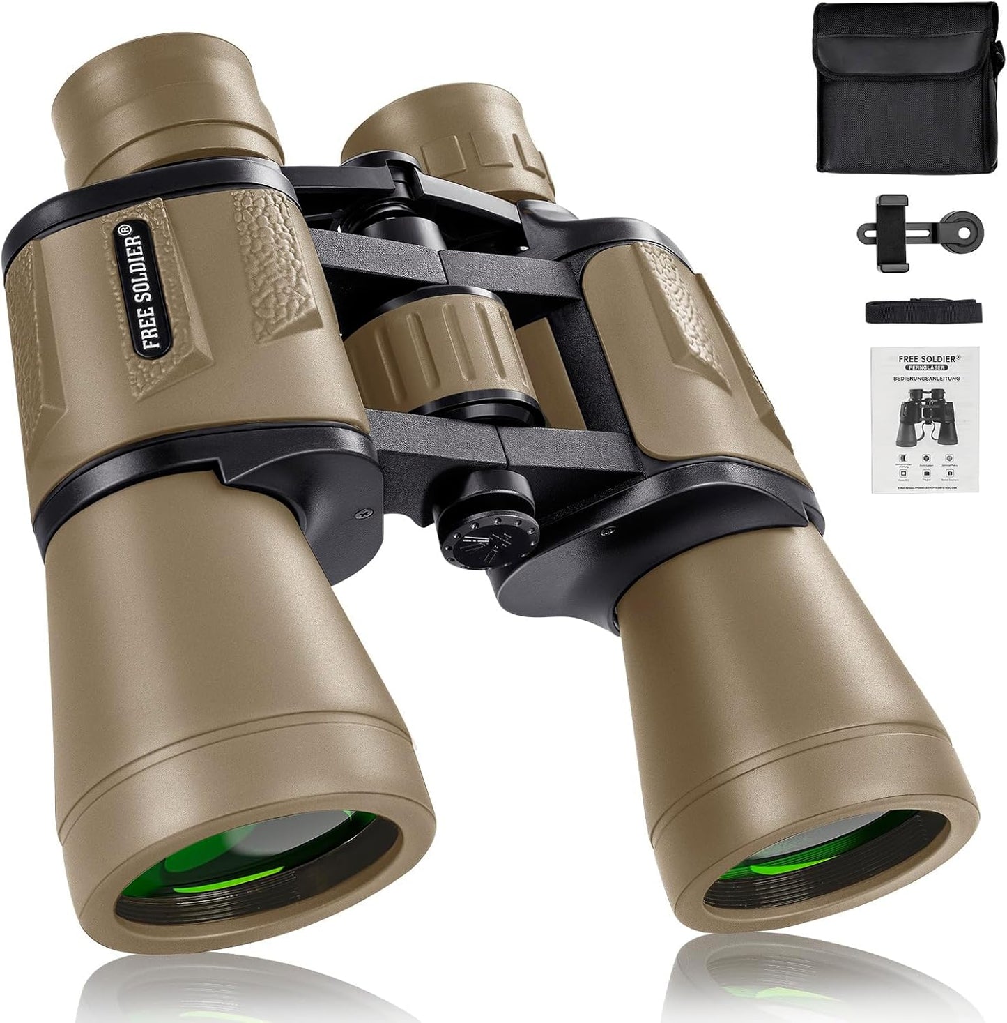 High Powered 20x50 Binoculars for Bird Watching and Travel