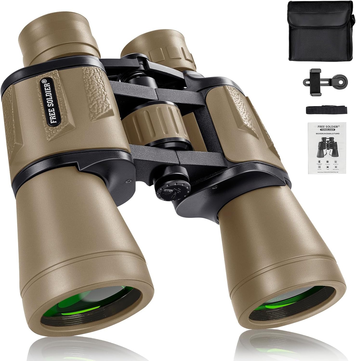 High Powered 20x50 Binoculars for Bird Watching and Travel