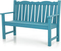 Outdoor Bench Weatherproof 2-Person Patio Bench - Holds 800lbs
