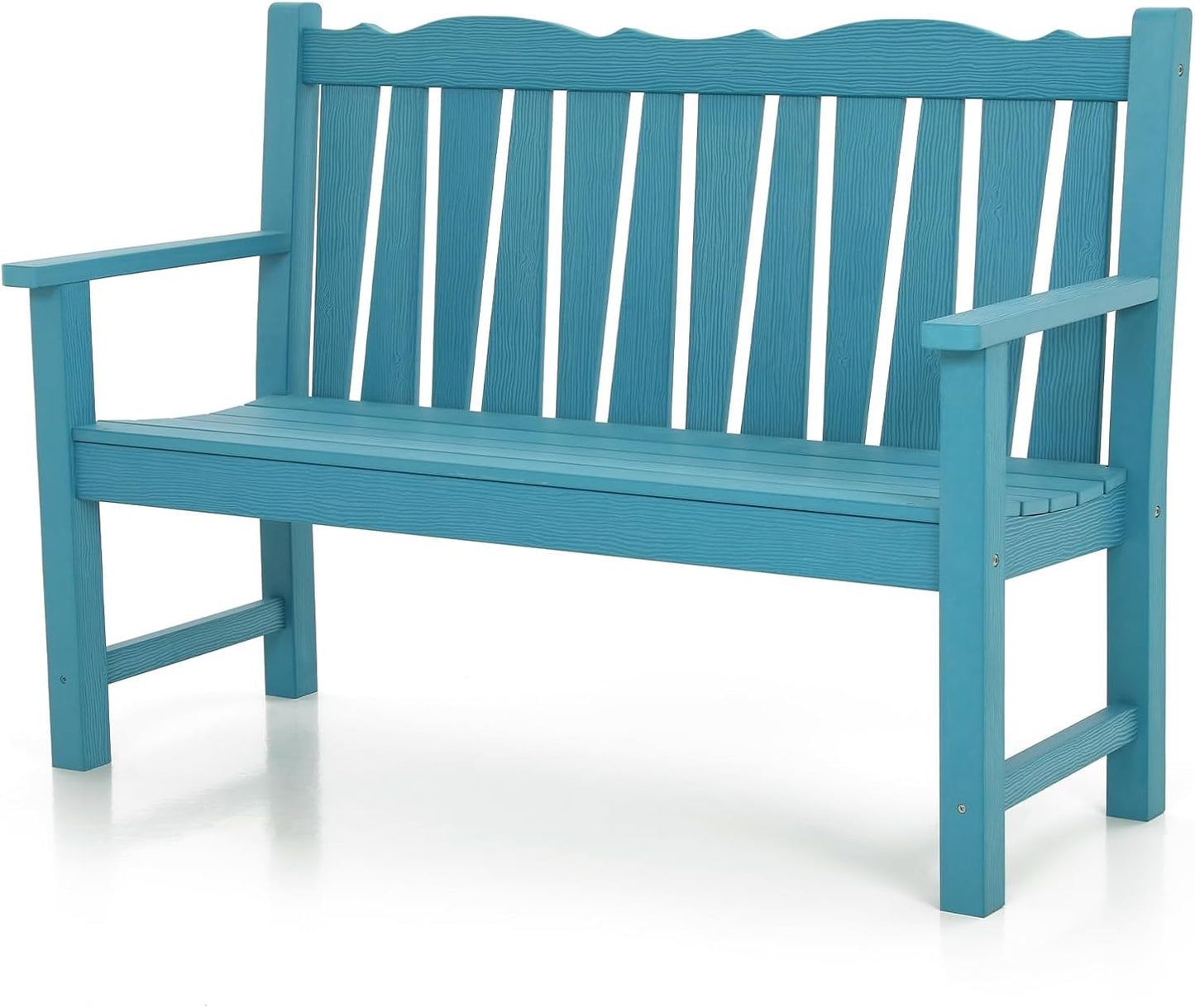 Outdoor Bench Weatherproof for 2-Person Garden Seating