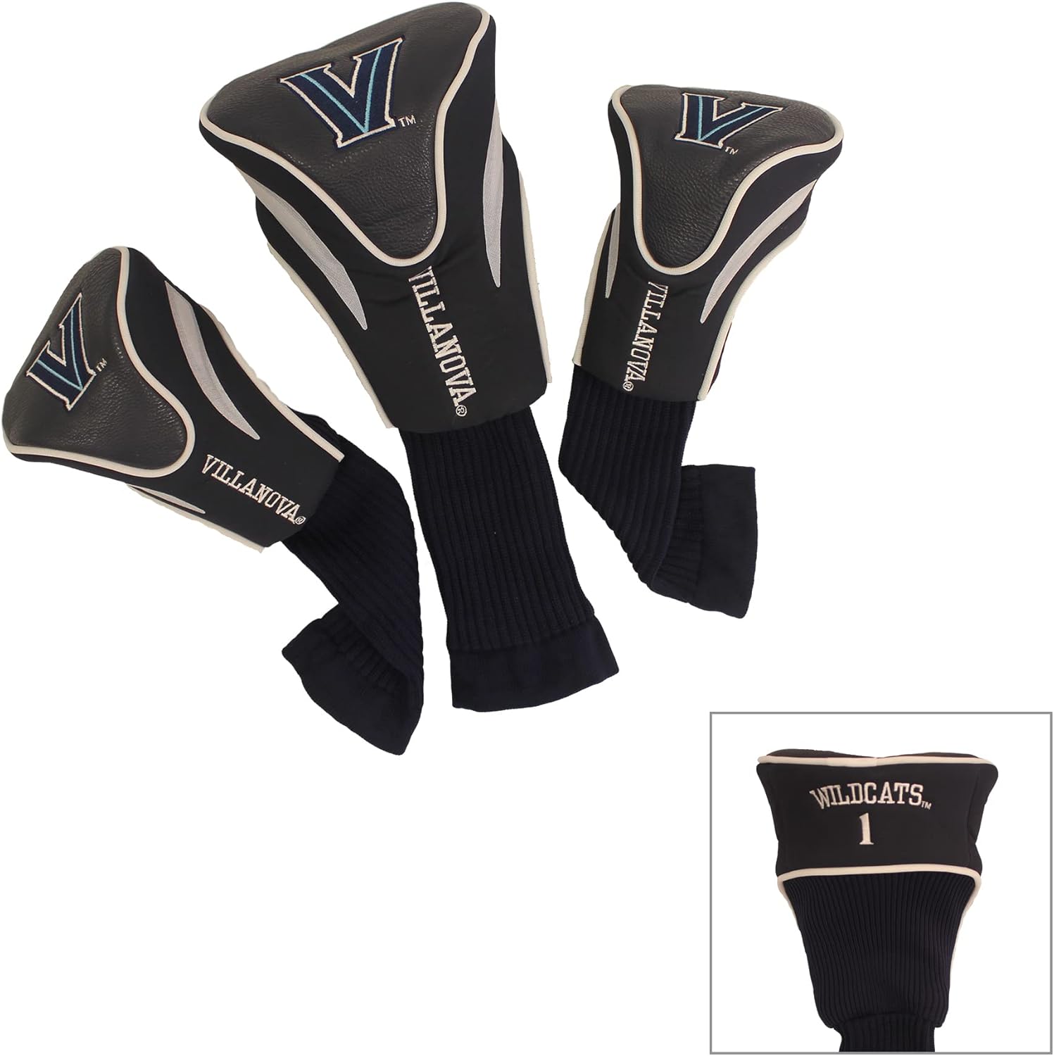 Team Golf NCAA Numbered Headcovers for Oversized Drivers & Clubs