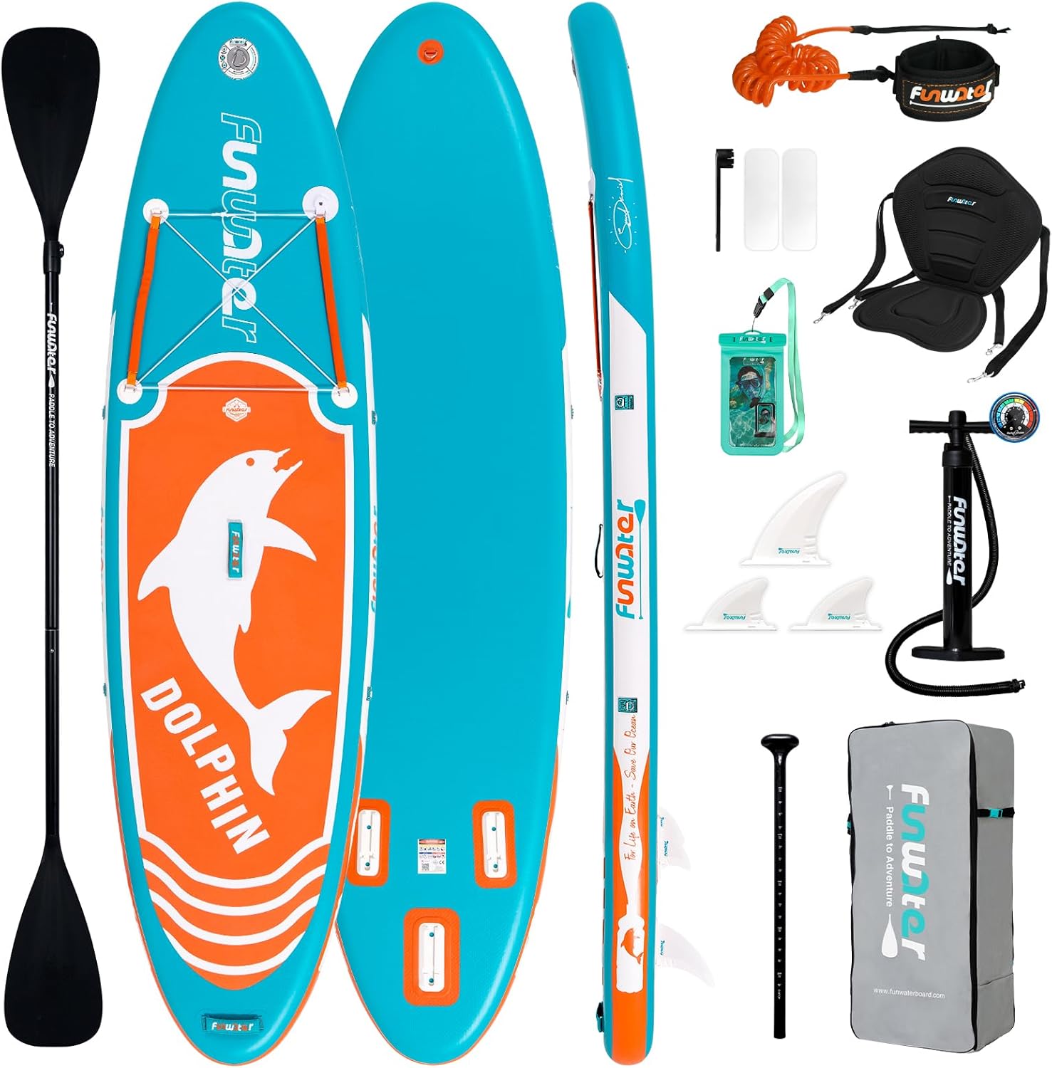 FunWater Inflatable Stand Up Paddle Board for All Skill Levels