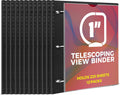1 Inch Telescoping 3 Ring Binder - Flexible Refillable Binder