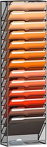 Marbrasse 15-Tier Hanging Wall File Organizer - Space-Saving Office