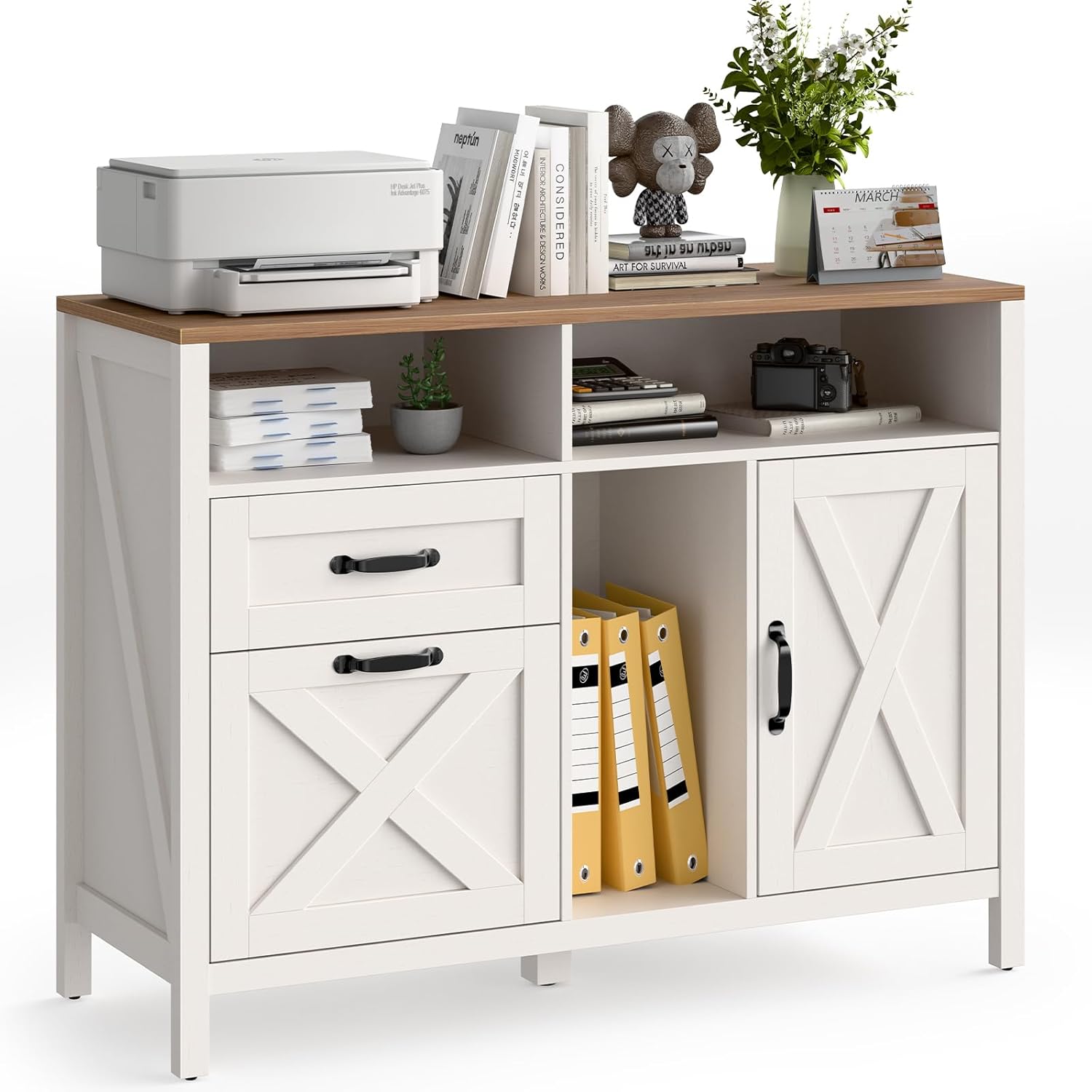 Lateral File Cabinet with 2 Drawers for Home Office Storage