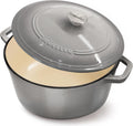 MUELLERHOME 4.5 QT Enameled Cast Iron Dutch Oven - Versatile