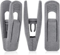 Grey Velvet Hangers Clips 80-Pack - Non-Slip Strong Velvet Clips