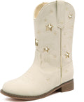 Toddler Cowgirl Boots for Kids - Sparkly Glitter Star Design