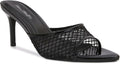 Women Clear Pointed Toe Stiletto Heels Transparent Strap Mules - Sleek