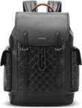 Genuine Leather Backpack 15.6 in Laptop Bag for Men - Professional