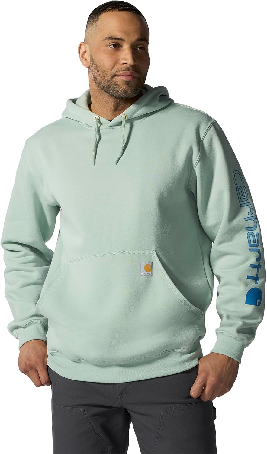 Men's Midweight Signature Sleeve Logo Hooded Sweatshirt