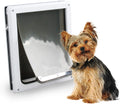 Doggie Dog Flap Interior Sliding Door Wall 2 Ways Locking Pet Glass