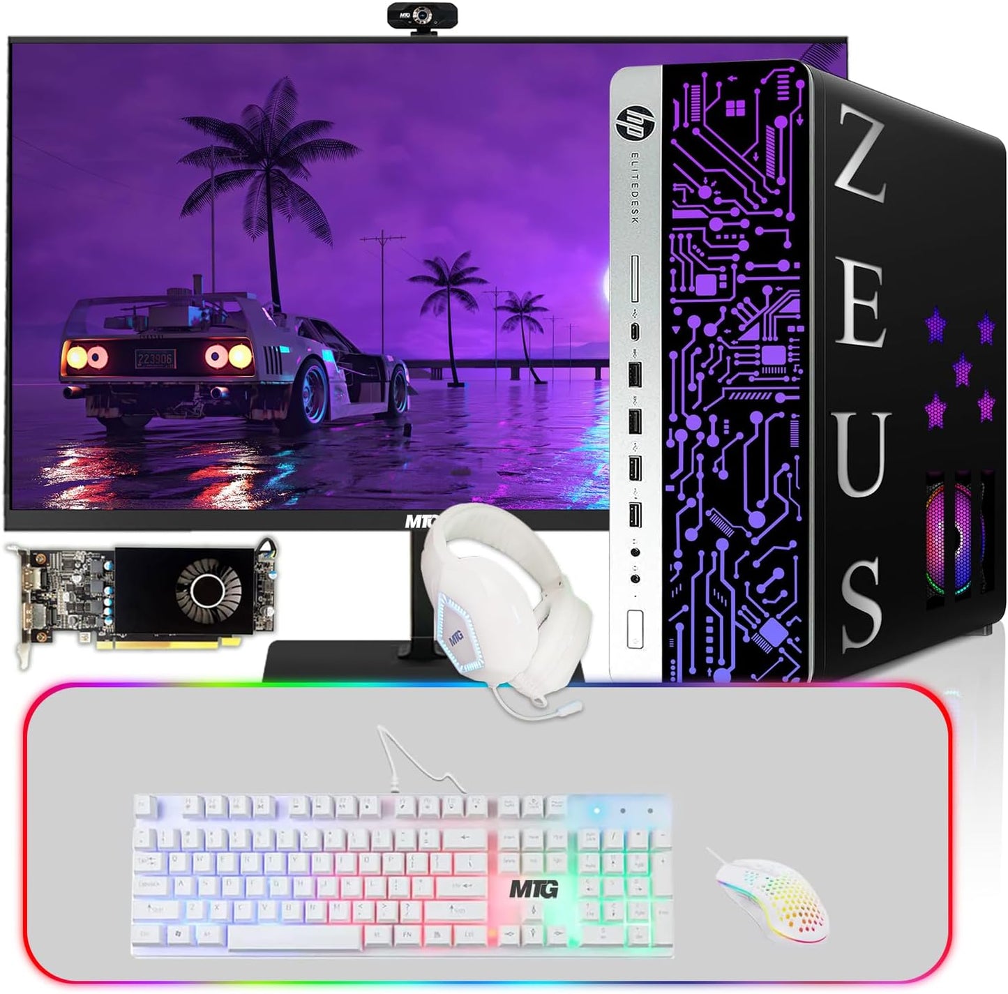 HP G3 Gaming Desktop PC with Intel i7 and 24 Inch Monitor