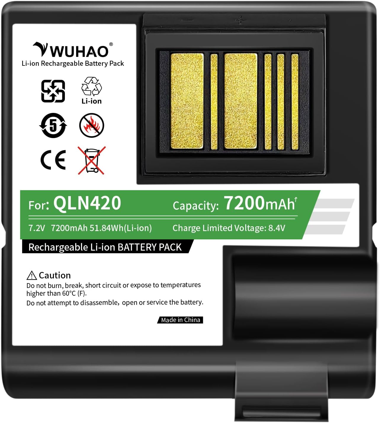 High-Capacity Battery Upgrade for Zebra Printers