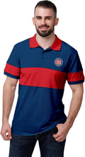 FOCO MLB Chicago Cubs Team Color Performance Polo - Comfortable Fan