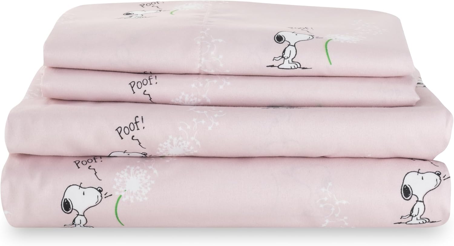 Peanuts Kids Sheet Set Queen Size with Snoopy Print for Comfort