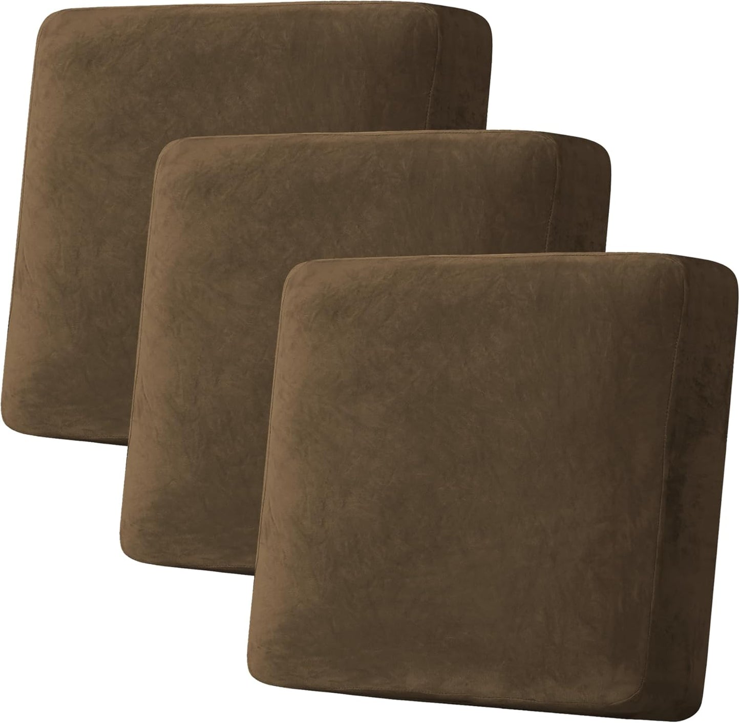 H.VERSAILTEX Velvet Stretch Couch Cushion Cover for Sofa