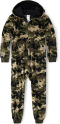 One Piece Fleece Zip Up Pajama for Boys - Warm, Soft Winter Sleepwear