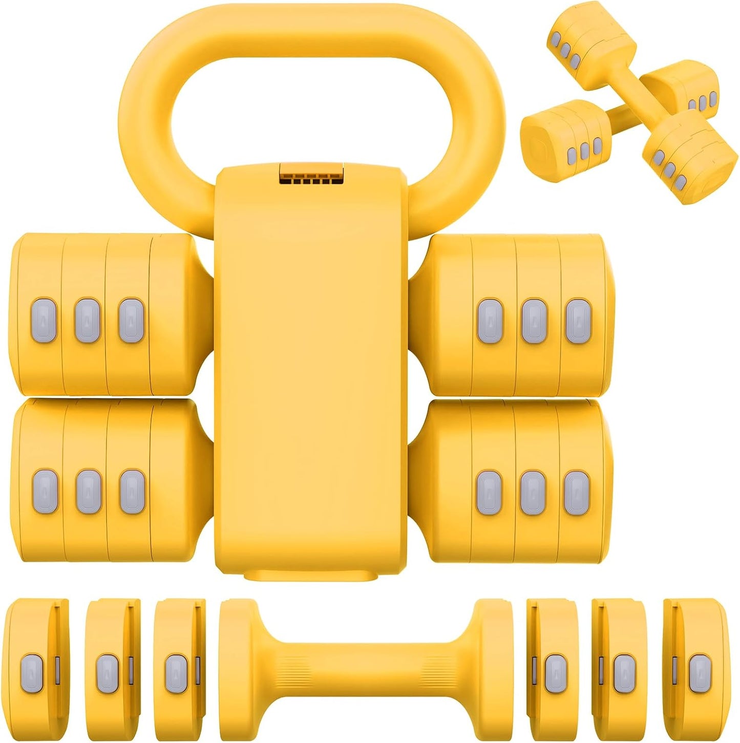 2-in-1 Adjustable Dumbbells Set for Home Gym Training