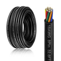 18 Gauge 8 Conductor Wire 32.8FT PVC Jacket - Flexible Low-Voltage