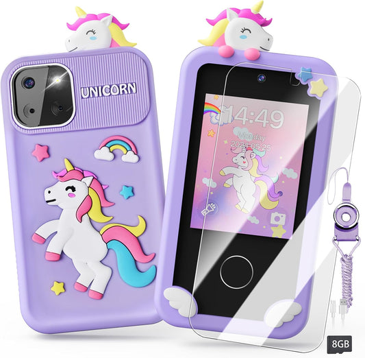 Unicorn Smart Phone Toy: 2.8 Touchscreen, 16 Games, Dual Camera - Luyiilo