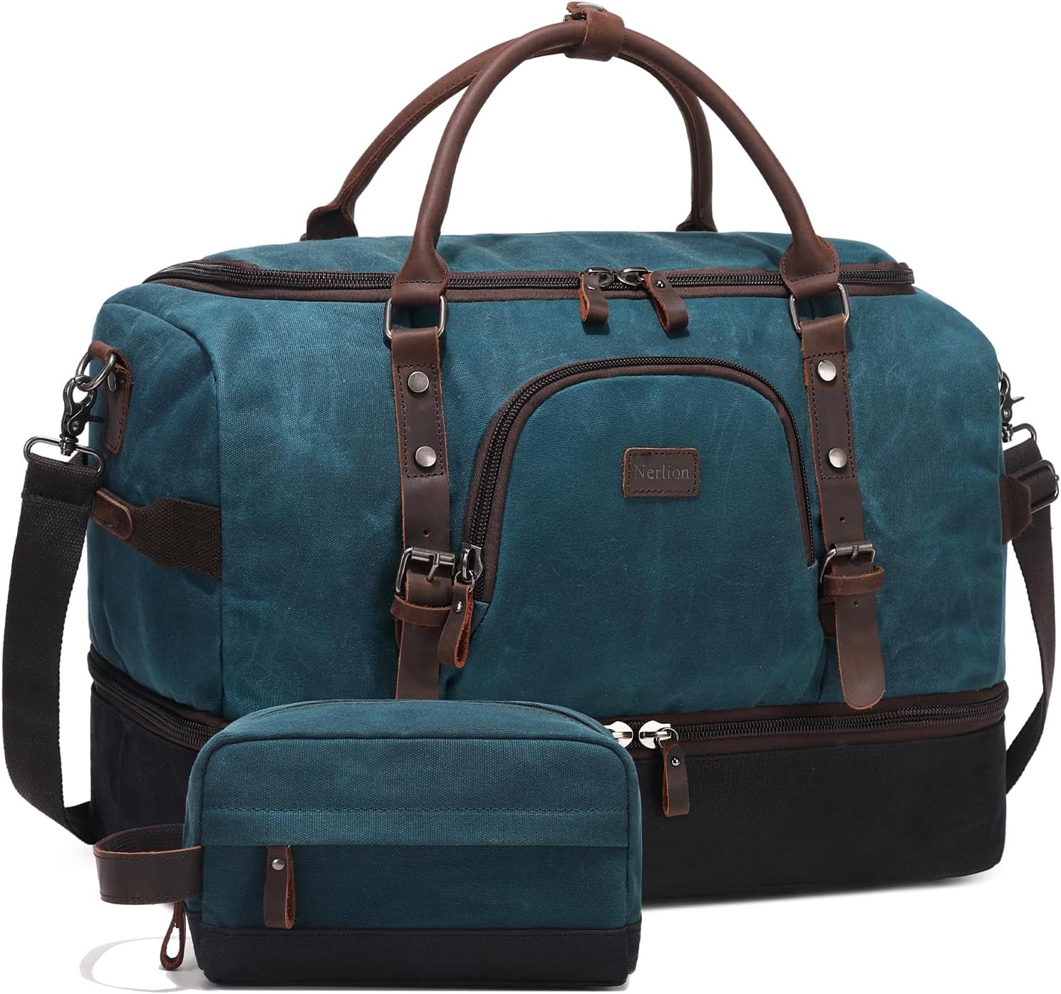 Nerlion Weekender Bag with Shoe Compartment for Travel