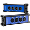 Elecan 3-Pin XLR Splitter Breakout Box for Stage Sound