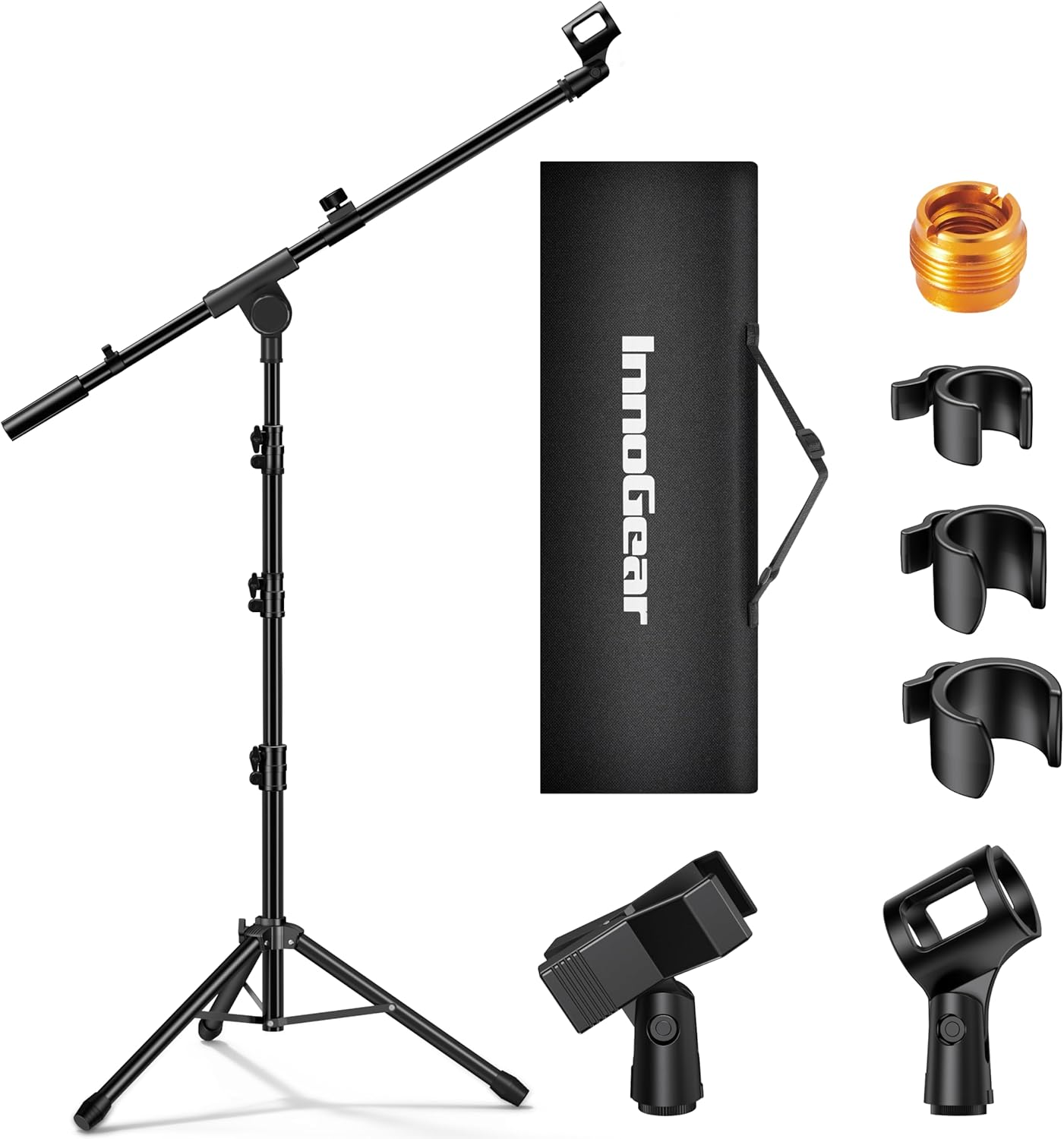 InnoGear Microphone Stand: Adjustable Boom Arm & Tripod
