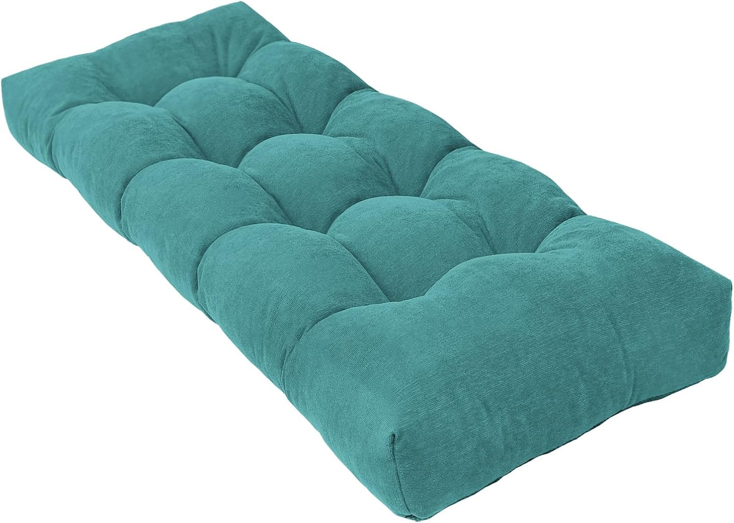 Bench Cushion 45 Inch - Soft Durable Tufted Memory Foam Seat